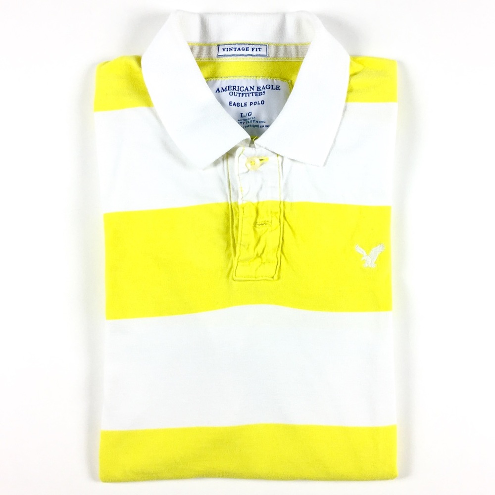 American Eagle Men’s Polo Knit Shirt - Large
